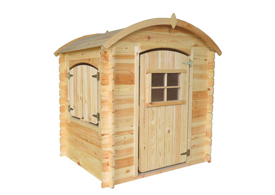 Maison en bois pour enfants - 1.1m2 - 112 x 146 cm - avec plancher - M505