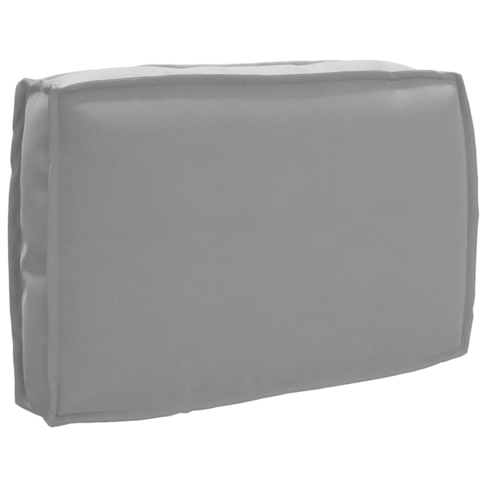 Coussin pour dossier de palette gris 60 x 40 x 12 cm
