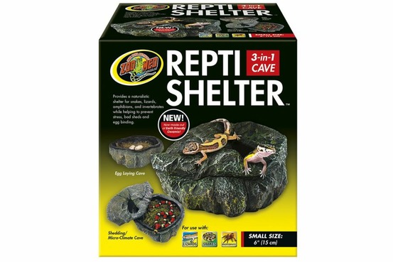 Repti shelter - cachette humide - small 15 cm - décor pour gecko serpent