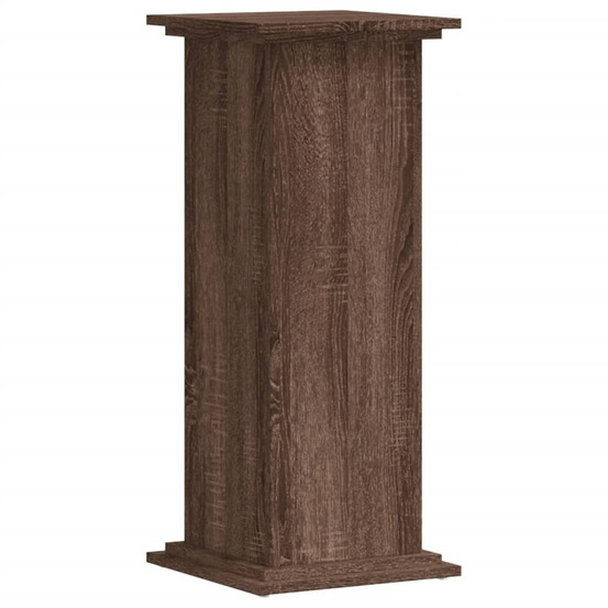 Support pour plantes chêne marron 33x33x80 cm bois d'ingénierie