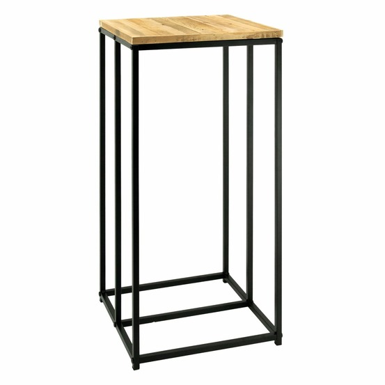 Sellette porte-bûches en métal et bois rondo