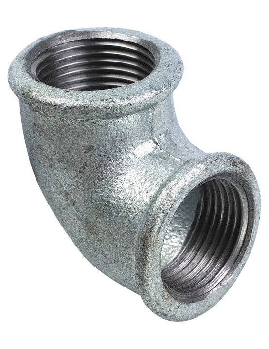 Coude fonte galva 90 ff26x34