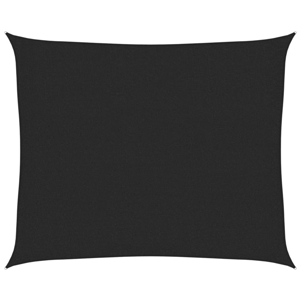 Voile d'ombrage 160 g/m² noir 2,5x3 m pehd