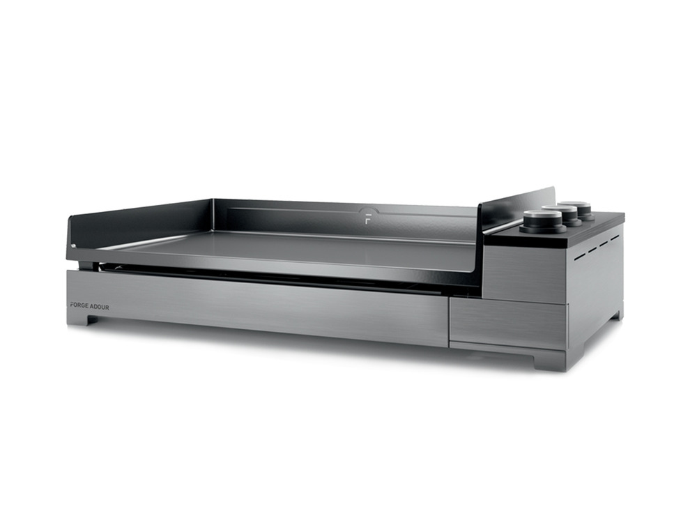 Plancha gaz 9000w plaque fonte émaillée 75x42cm - premium g75i