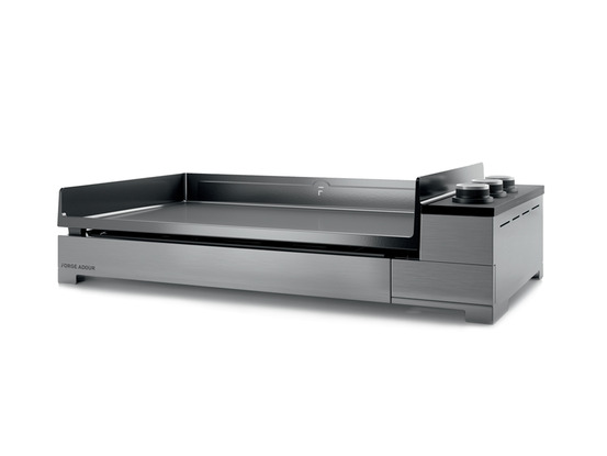 Plancha gaz 9000w plaque fonte émaillée 75x42cm - premium g75i