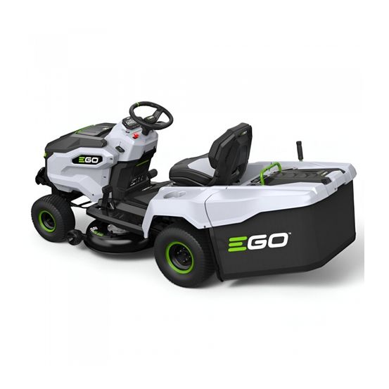 Tracteur de tonte électrique ego, pack 15ah avec chargeur mural 1600w, coupe mulching 98 cm - tr3801e-b