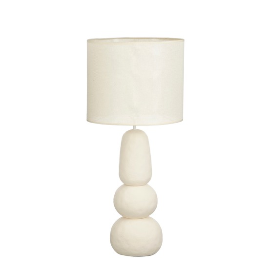 Mica decorations menko lampe de salon - 84 x ⌀38 cm - 60w e27 ip20 - crème