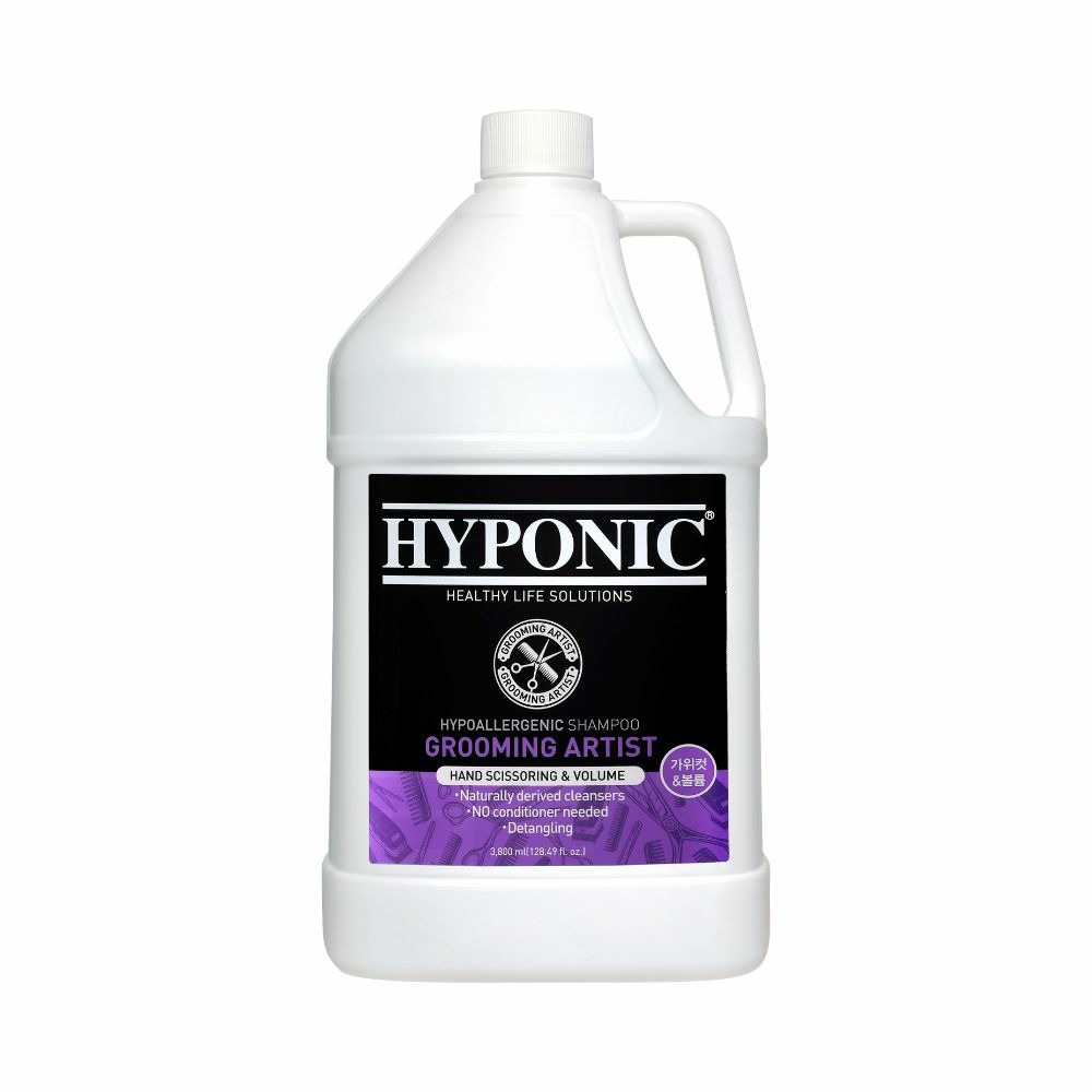 Shampoing volume pro hypoallergénique premium grooming artist pour chiens 3,8 l spécial