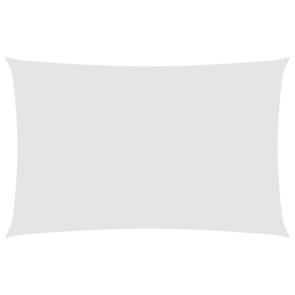 Voile de parasol tissu oxford rectangulaire 2,5x5 m blanc