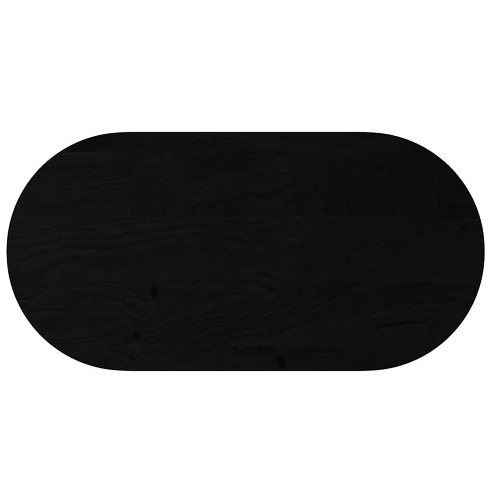 Dessus de table 120x60x2 cm bois de chêne massif ovale