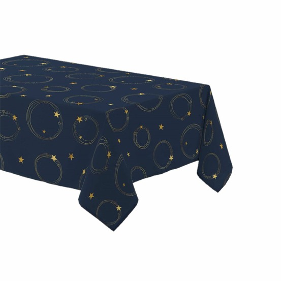 Nappe rectangulaire antitache et infroissable etoiles scintillantes