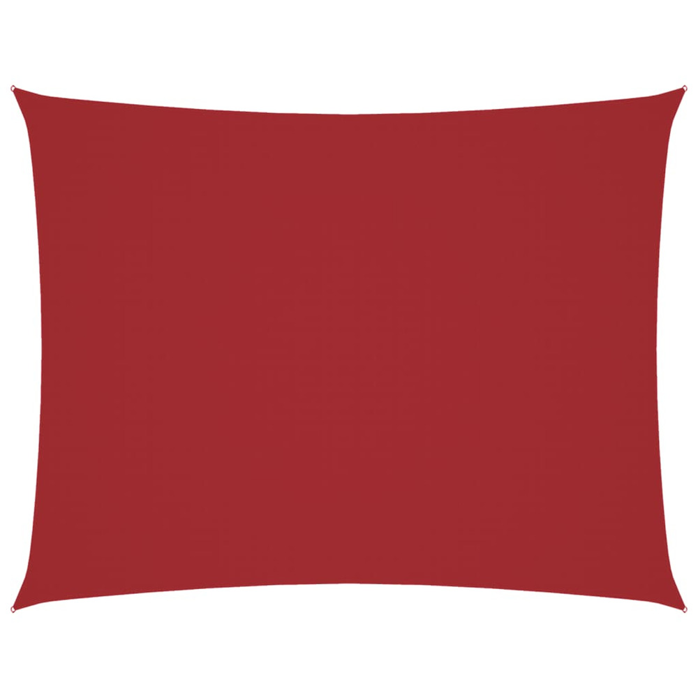 Voile de parasol tissu oxford rectangulaire 2,5x4 m rouge