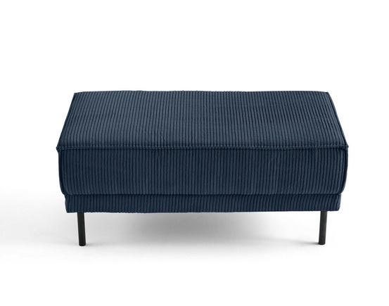 Charlie - pouf - pieds hauts - en velours côtelé