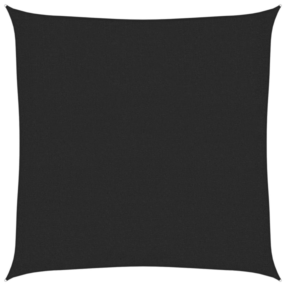 Voile d'ombrage 160 g/m² noir 2x2 m pehd