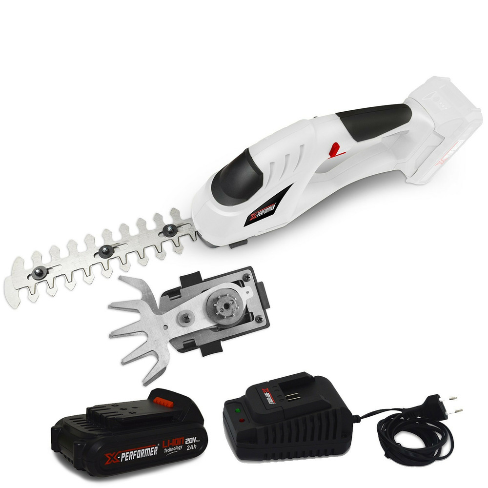 Cisaille de jardin portative - sculpteur de haies 2 en 1 - 20v - xperformer xpcsth20li - batterie 2ah et chargeur inclus