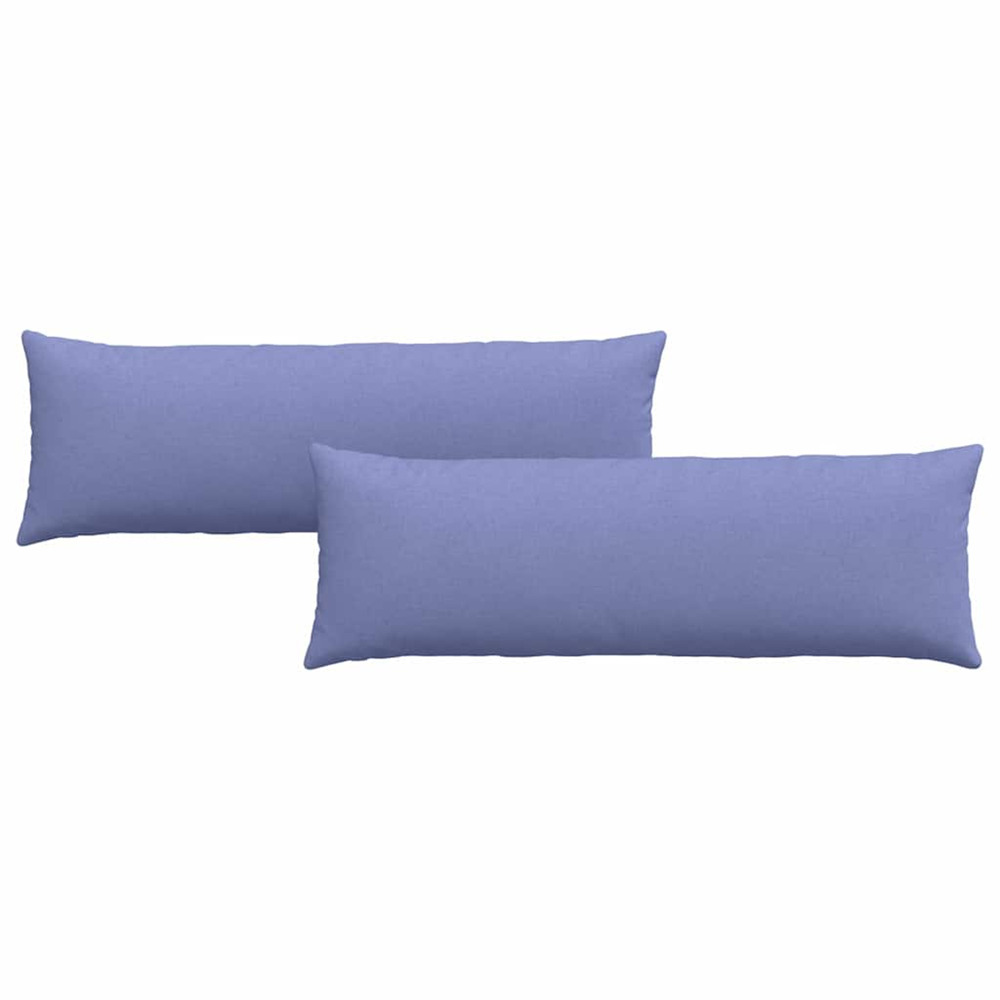Coussins de canapé 2 pcs bleu denim 120 x 40 cm tissu