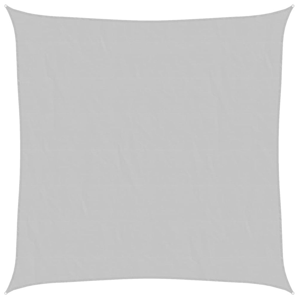 Voile d'ombrage gris clair 3x3 m 100% polyester oxford