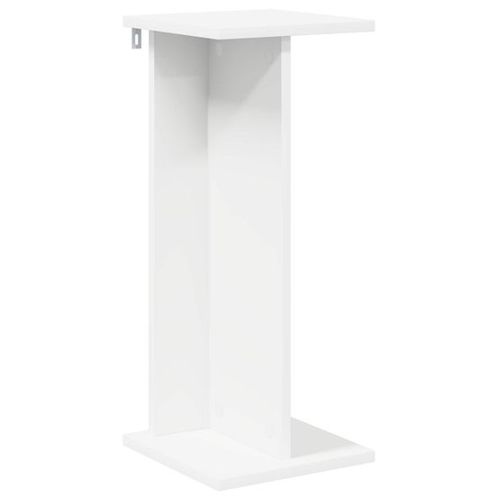 Support de plante blanc 25 x 25,5 x 60,5 cm bois d'ingénierie