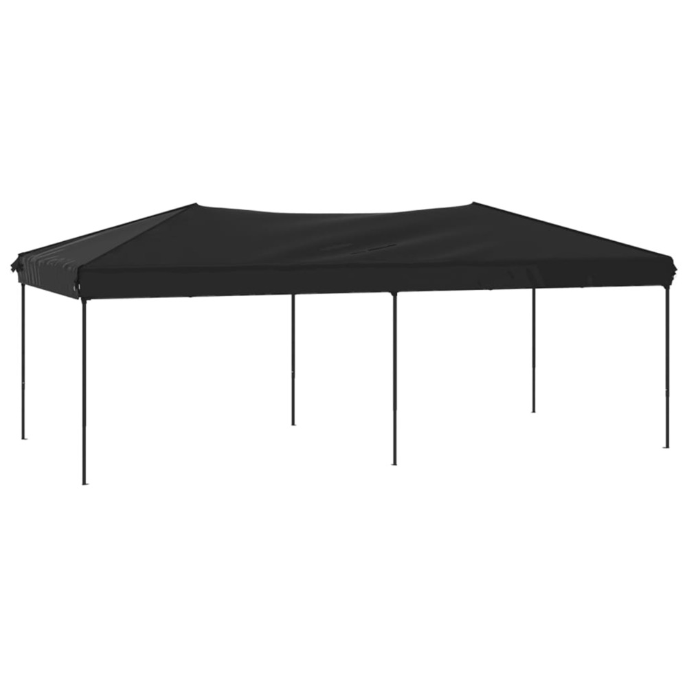 Tente de réception pliable noir 3x6 m