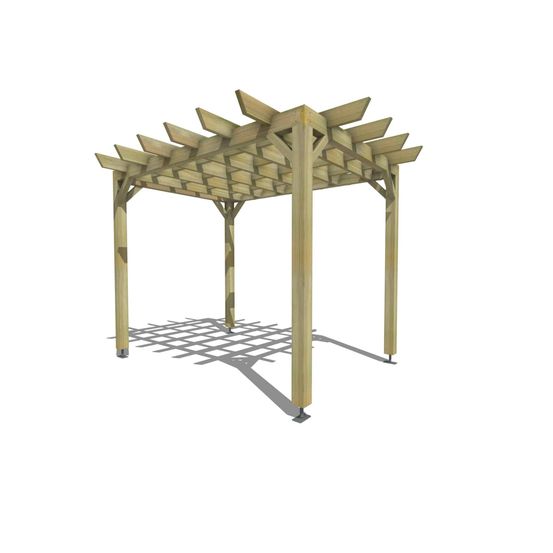 Pergola bois • 2m x 3m • indépendante • style retro • livraison comprise