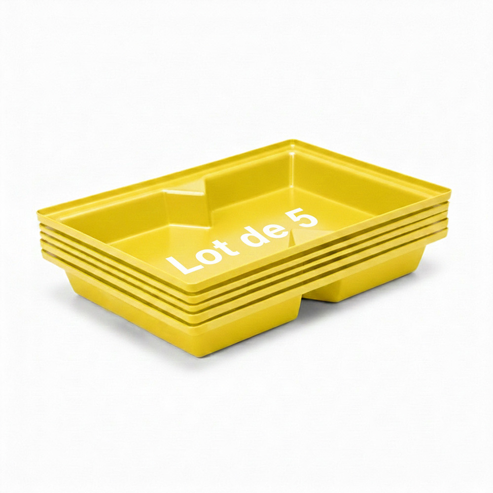 Bac de rétention 70l empilable - lot de 5