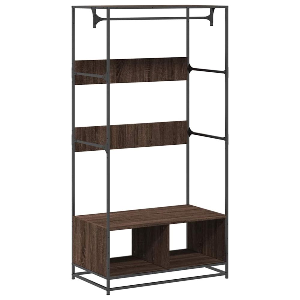 Armoire chêne marron 90x50x180 cm bois d'ingénierie