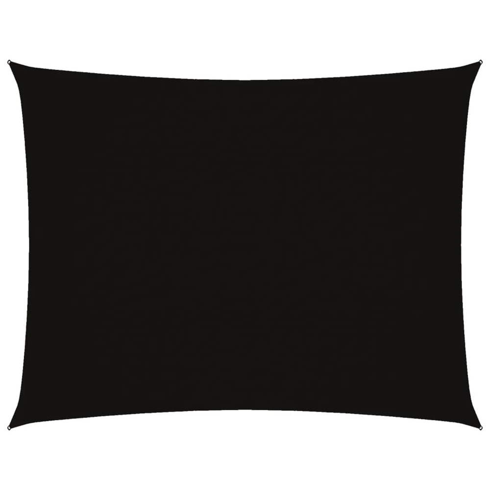 Voile de parasol tissu oxford rectangulaire 3x4 m noir