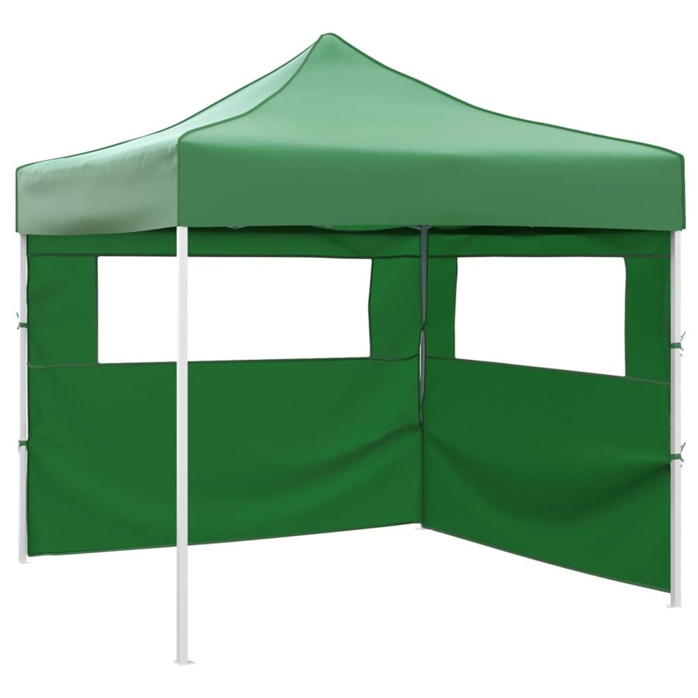 Tente pliable avec 2 parois 3 x 3 m vert