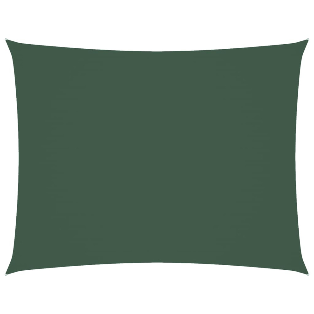 Voile de parasol tissu oxford rectangulaire 3x6 m vert foncé