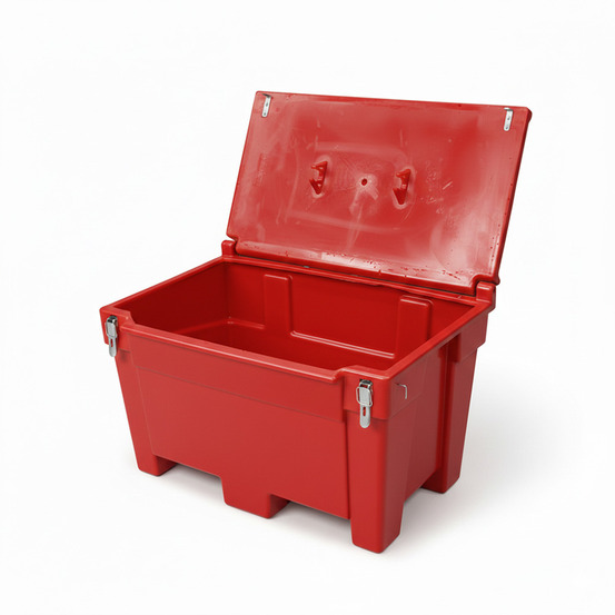Bac à sable incendie/ à sel de déneigement 200l + grenouillères