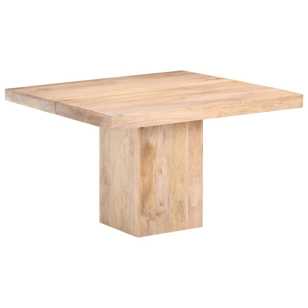 Table de salle à manger 120x120x77 cm bois de manguier massif