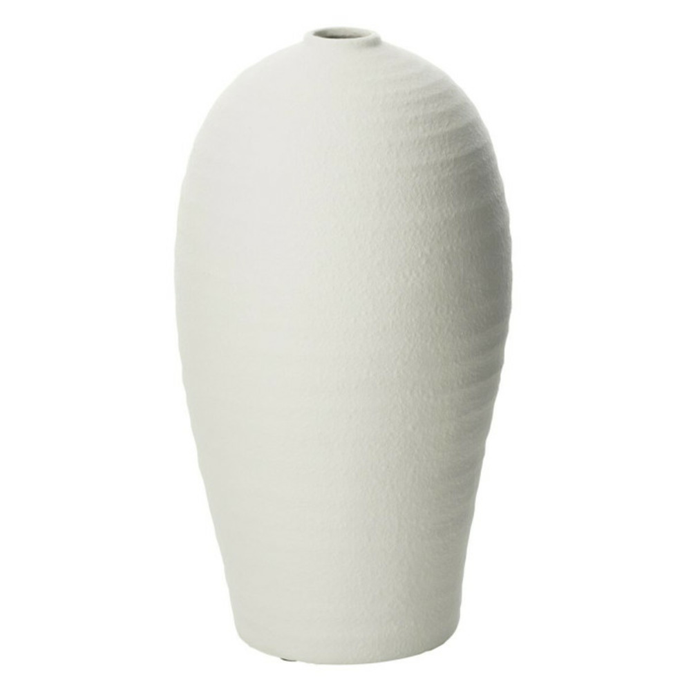 Vase design en ciment creta 36cm blanc
