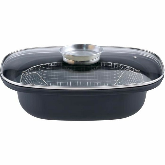 Cocotte arôme avec panier friture 4 l - acier carbone - 32 cm - tous feux dont induction