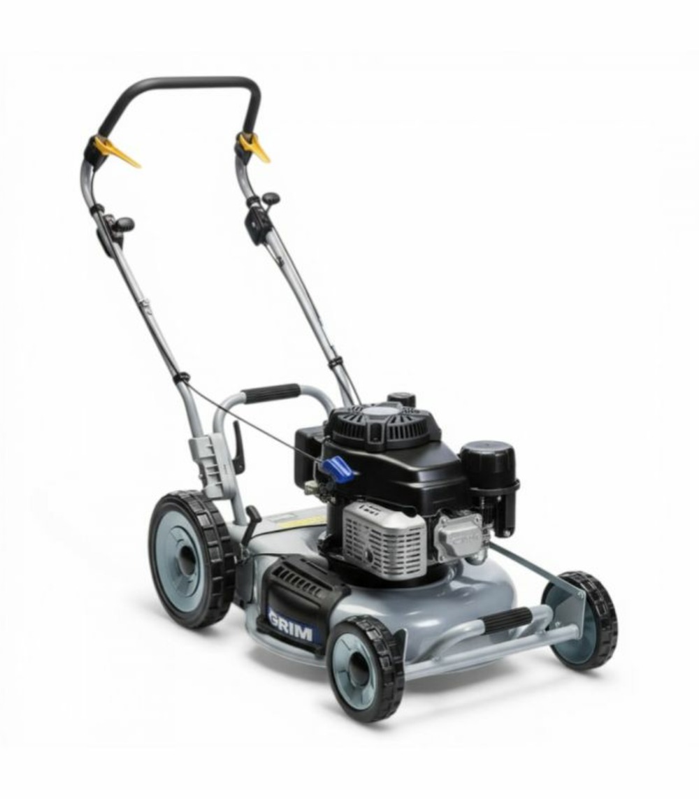 Tondeuse à gazon professionnelle mulching 46cm, tractée, moteur kawasaki 179cm³ - grin pm46a-kw