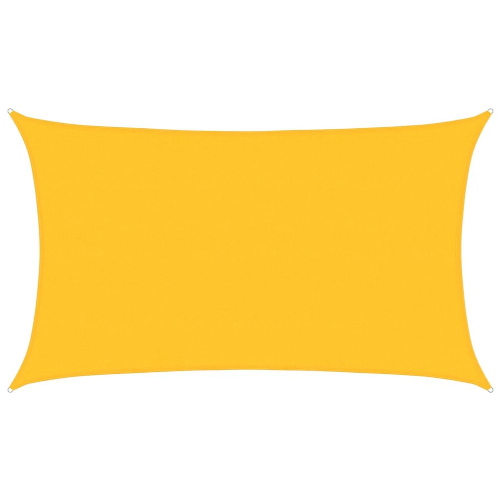 Voile d'ombrage 160 g/m² rectangulaire jaune 5x8 m pehd