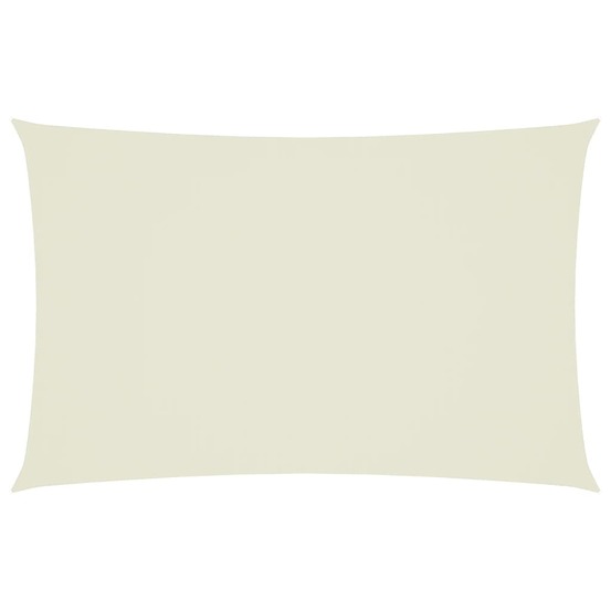 Voile de parasol tissu oxford rectangulaire 2,5x5 m crème