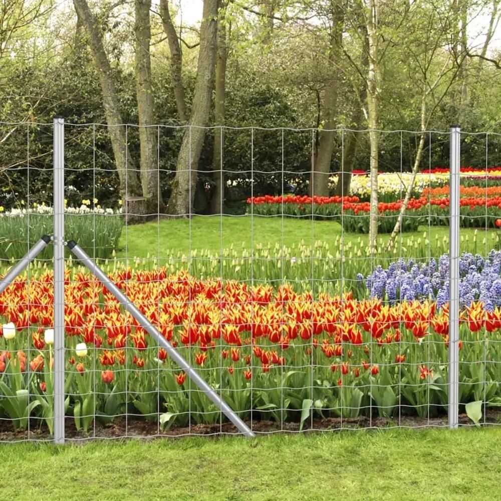 Grillage rempart lourd galvanisé 1,4m x 50m - mailles progressives 15cm