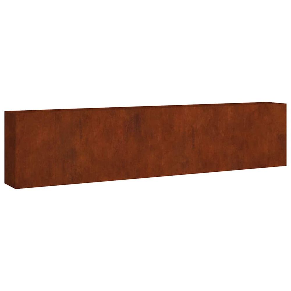 Lit surélevé de jardin 360x40x80 cm acier corten