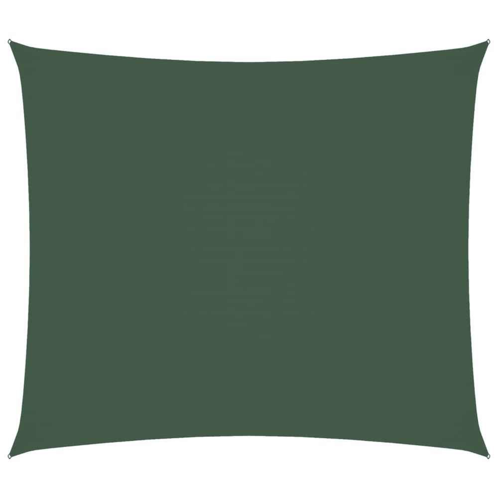 Voile de parasol tissu oxford rectangulaire 2x2,5 m vert foncé