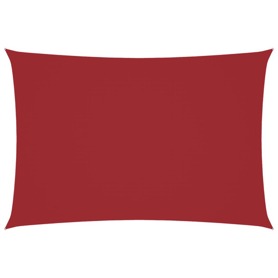 Voile de parasol tissu oxford rectangulaire 2,5x4,5 m rouge