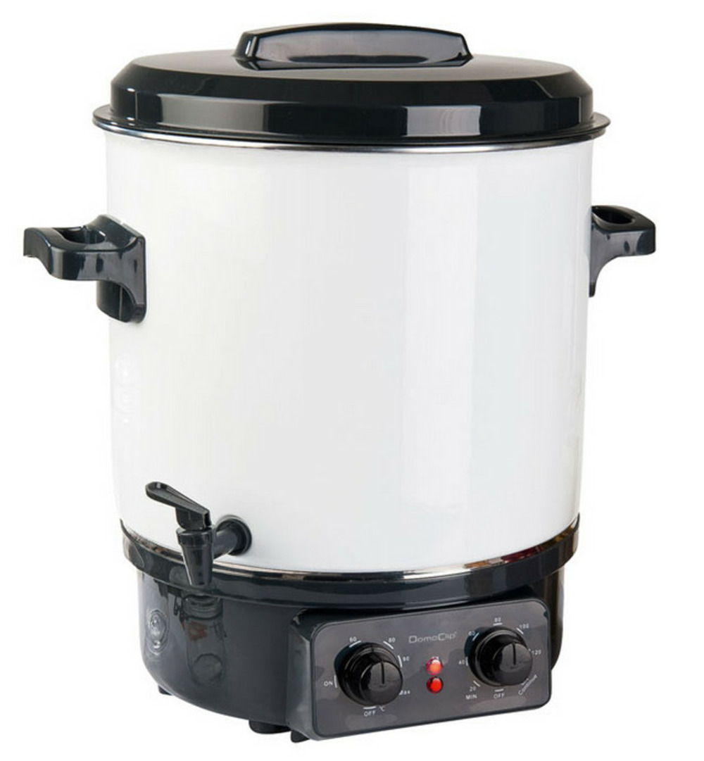 Stérilisateur de bocaux électrique avec robinet et minuteur 27l 1800w - dom334