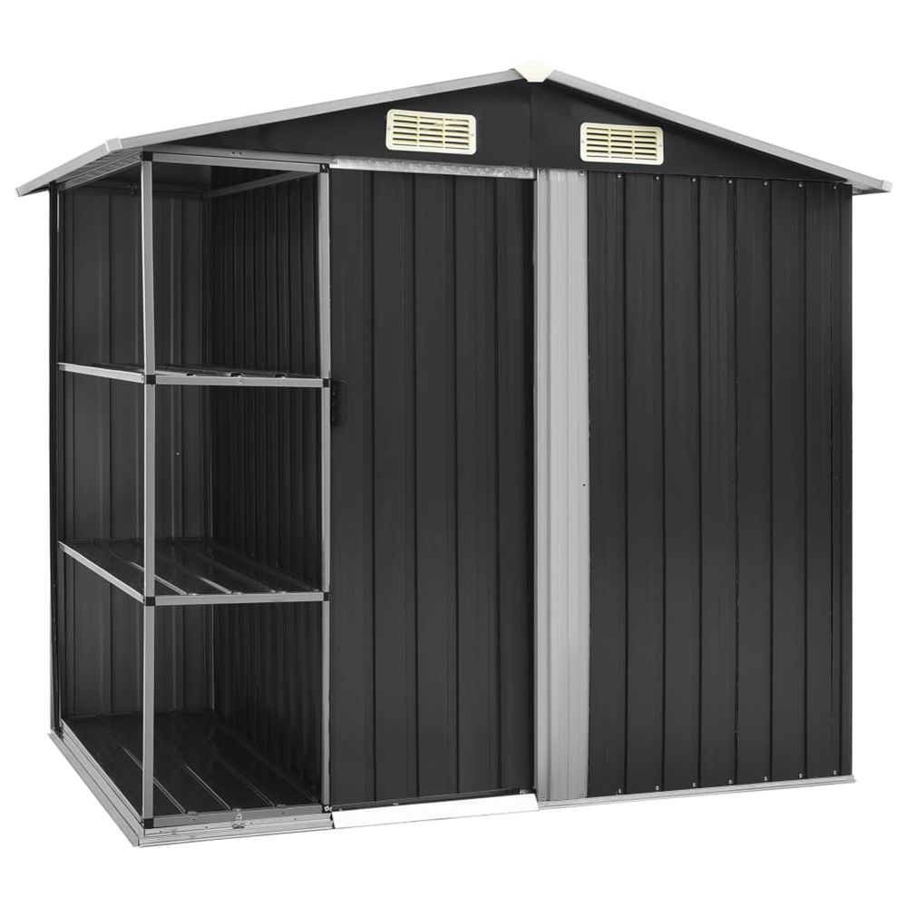 Abri de jardin avec Ã©tagÃšre Anthracite