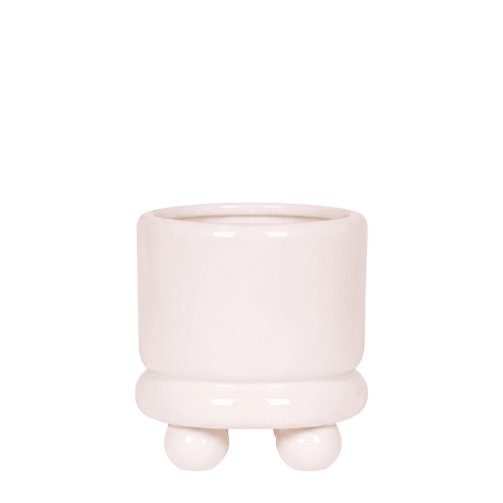 Cache-pot dotty blanc - ø6 cm x h7,5 cm