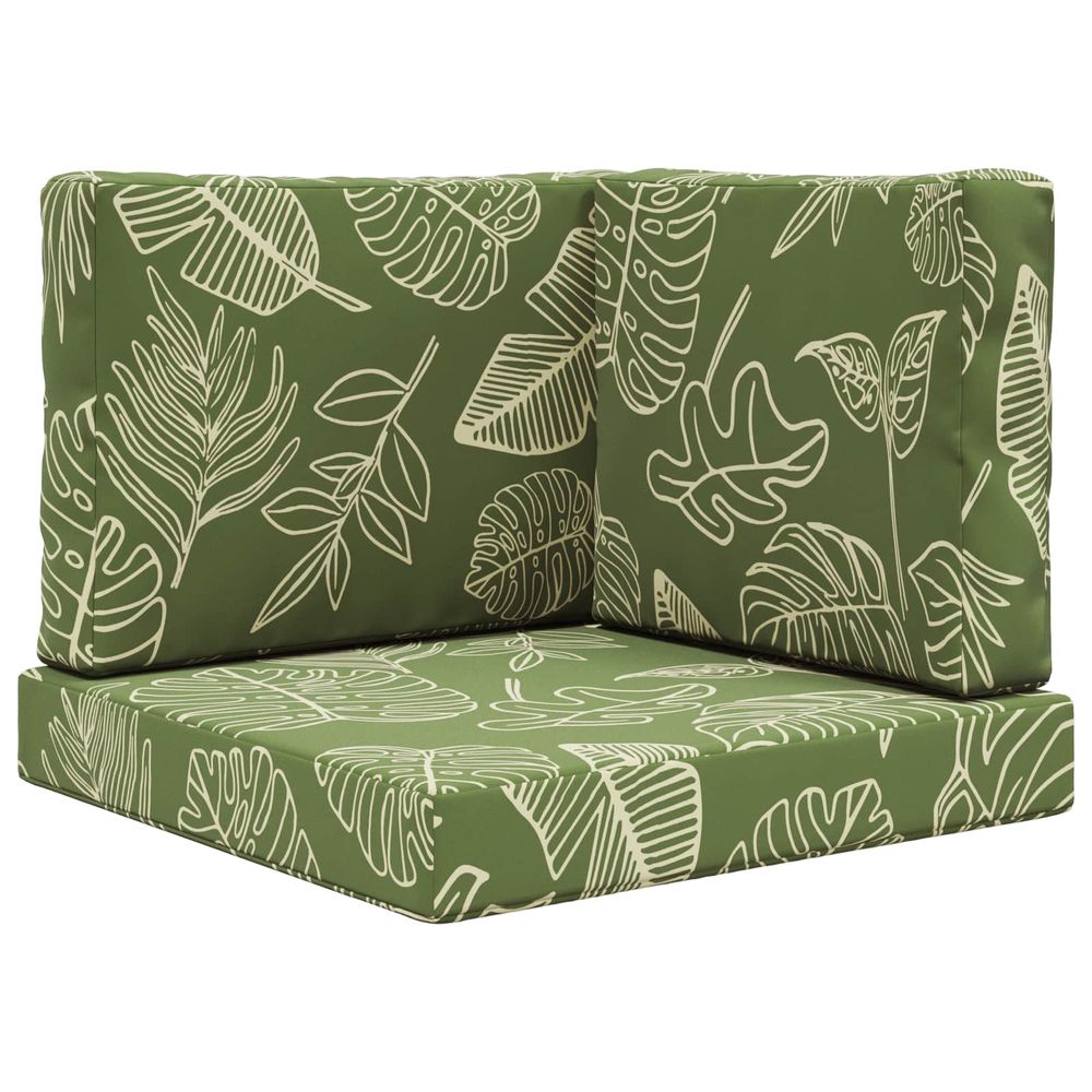 Coussin de canapé d'extérieur polyester modèle feuille