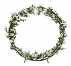 Arche ronde de roses artificielles blanches en couronne Diamètre 2 m
