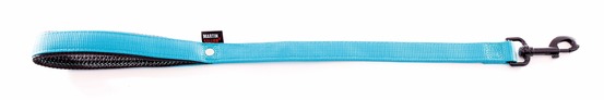 Martin sellier - laisse double épaisseur en nylon pour chiens avec poignée confort - collection nylon uni