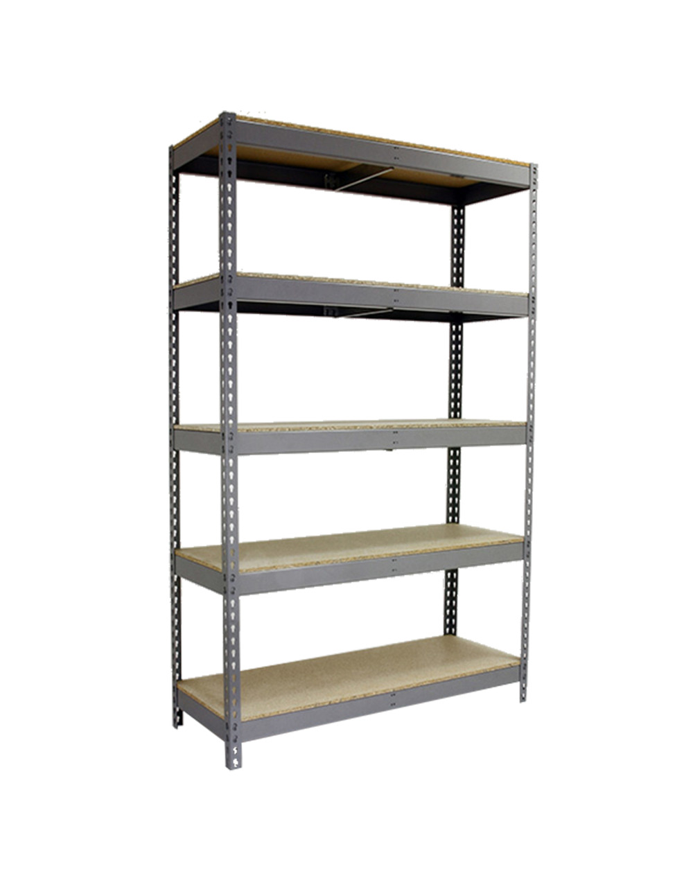 Etagère sans vis simonforte 2407-5 chipboard gris/bois gris 2000x2400x750 - simonrack