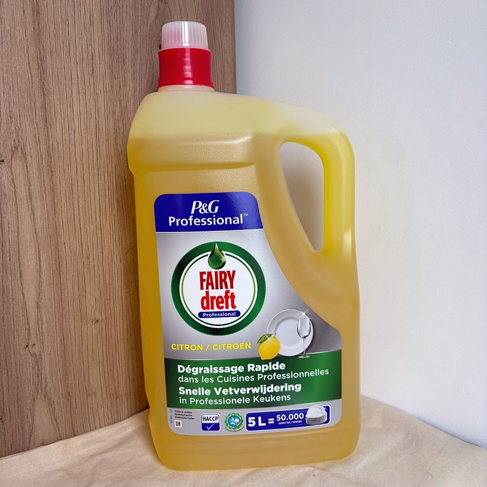 Liquide vaisselle super-concentré fairy citron – bidon 5 l