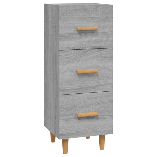 Buffet bahut commode armoire meuble de rangement organisateur cuisine salle de séjour salon sonoma 34,5 x 34 x 90 cm bois d'i
