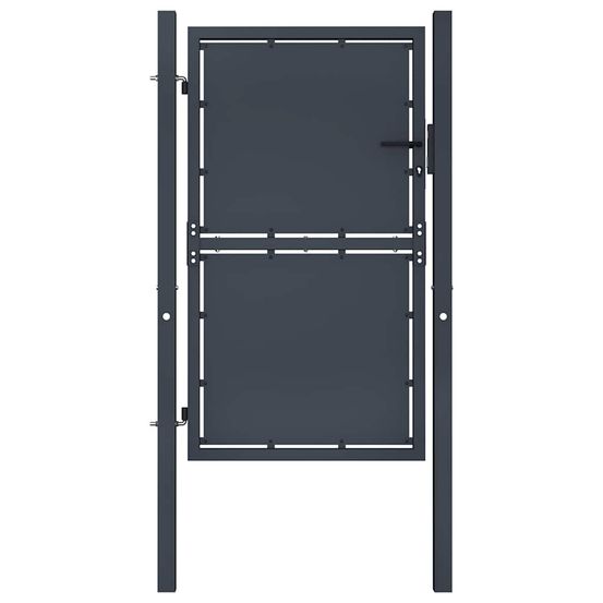 Portail de jardin en acier 100x200 cm anthracite